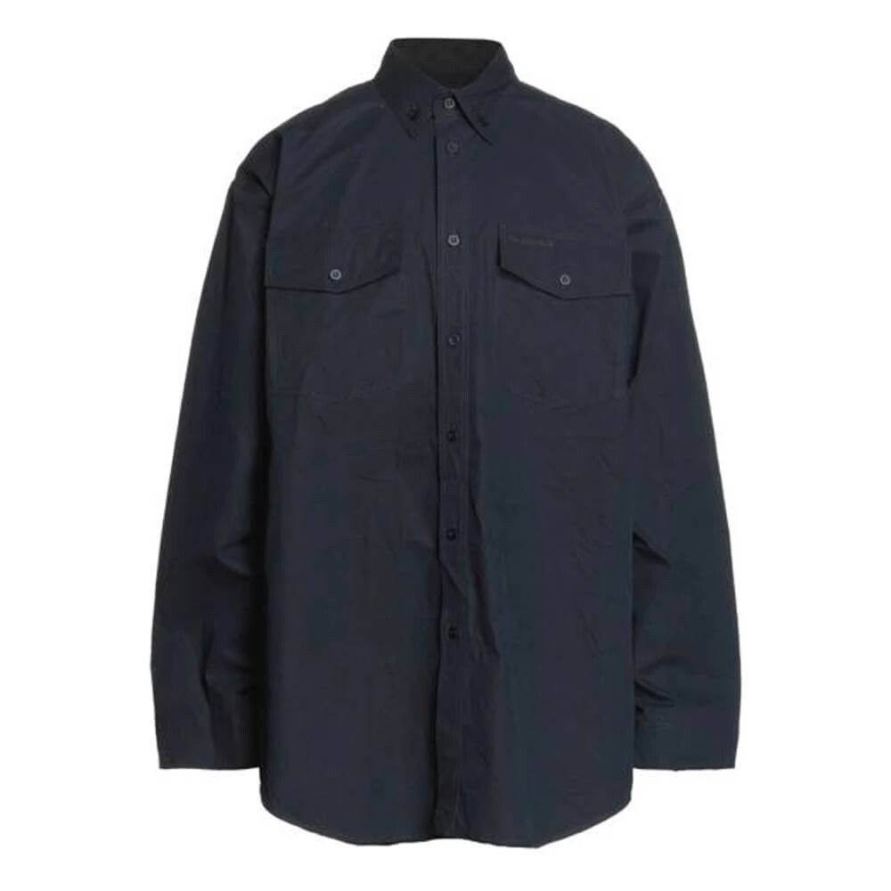 

Рубашка Balenciaga Oversized Cotton, черный
