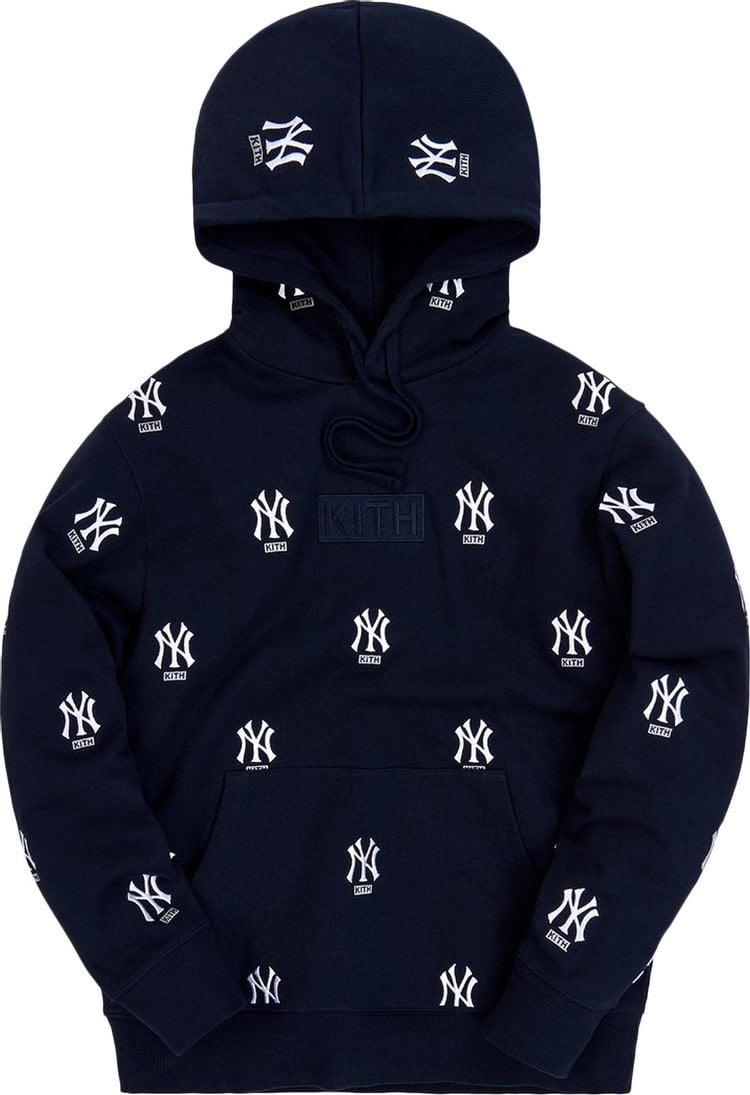 Худи Kith For Major League Baseball New York Yankees Monogram Hoodie 'Navy', синий - фото