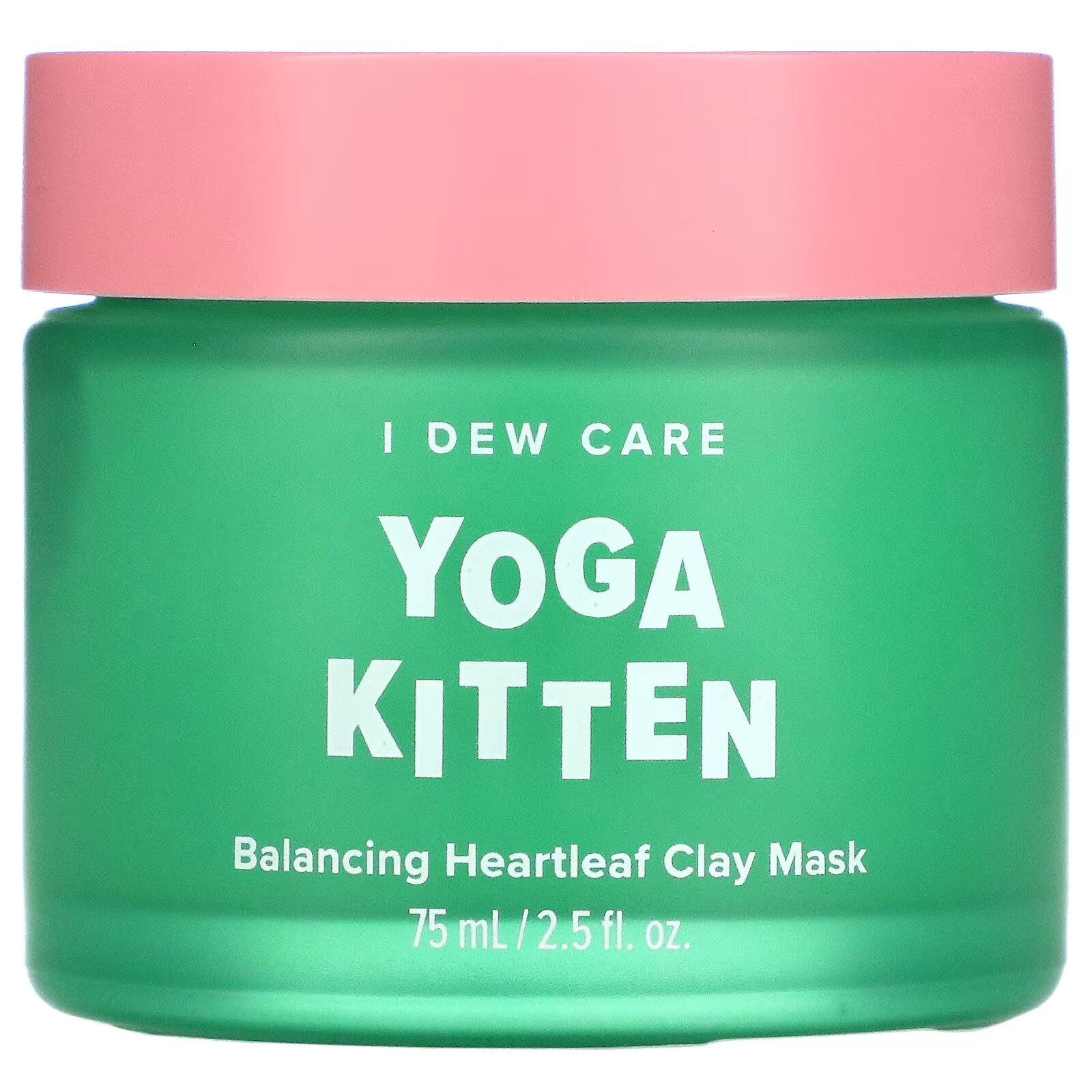 I Dew Care, Yoga Kitten, глиняная маска с баданом для восстановления баланса кожи, 75 мл (2,53 жидк. унции) отшелушивающая угольная маска пленка i dew care space kitten черный