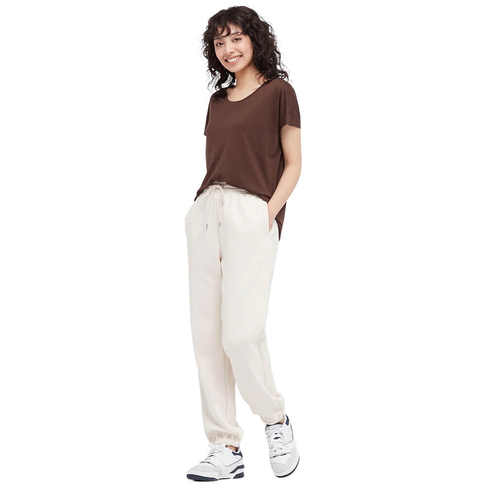 

Футболка Uniqlo Linen Blend French Sleeve, коричневый