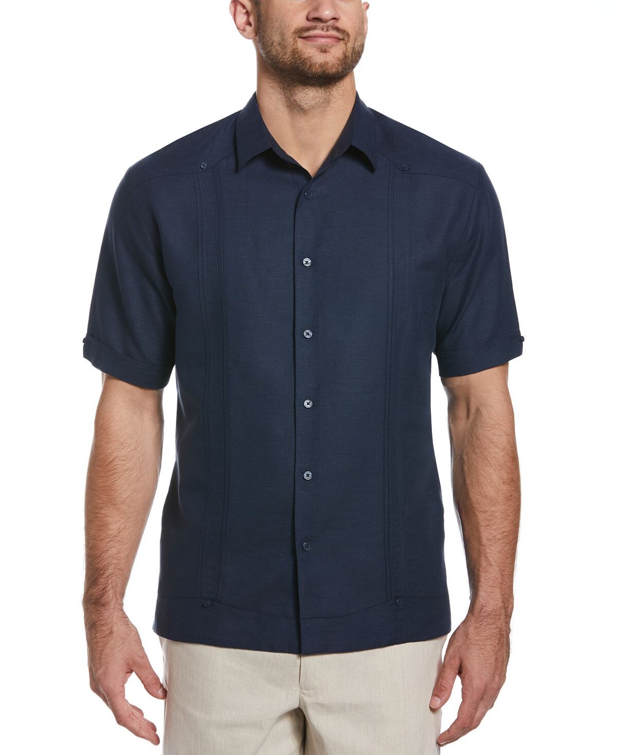 

Мужская плиссированная фактурная рубашка guayabera Cubavera, мульти