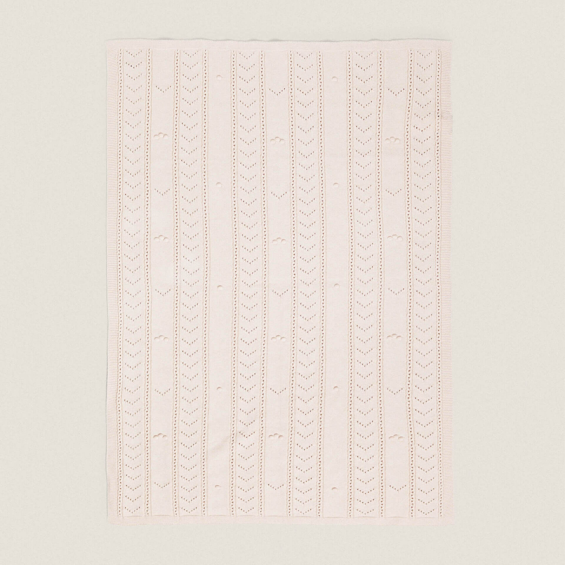 Детское одеяло Zara Home Open-Knit, розовый