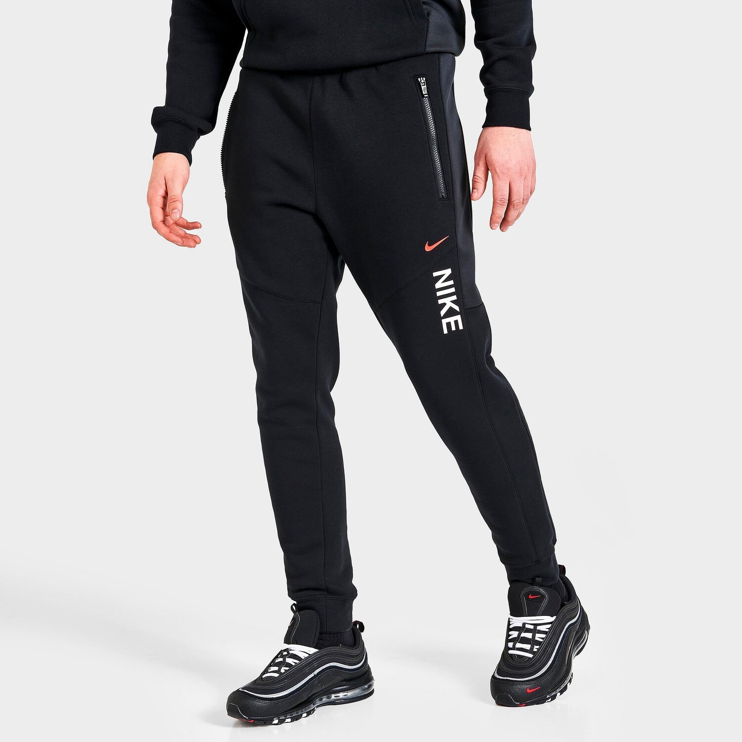 

Мужские брюки-джоггеры Nike Sportswear Hybrid Fleece, черный