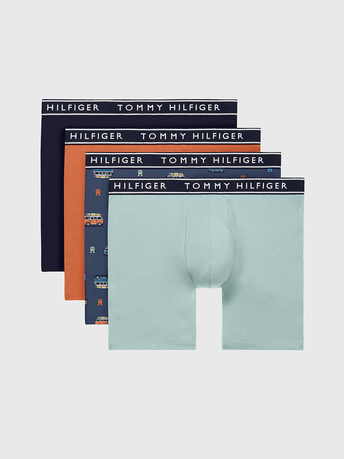 

Набор боксеров Tommy Hilfiger Essential Stretch Cotton, 4 предмета, мультиколор