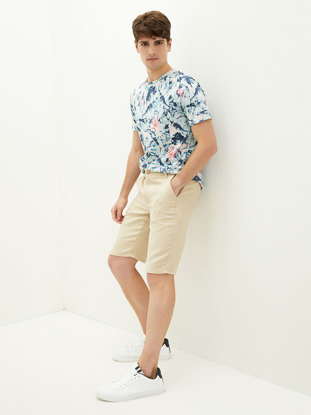 

Стандартные мужские шорты с имитацией льна LCW Casual