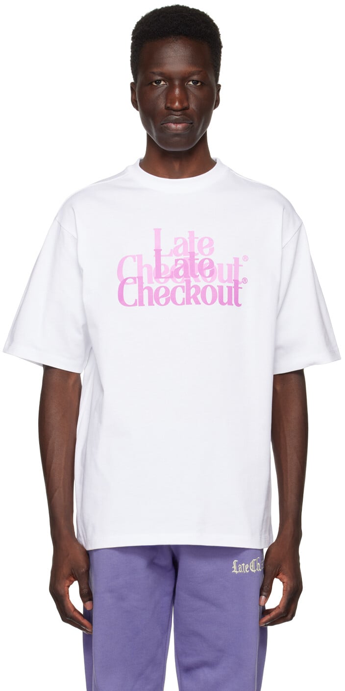 

Белая футболка Double Trouble Late Checkout, Белый