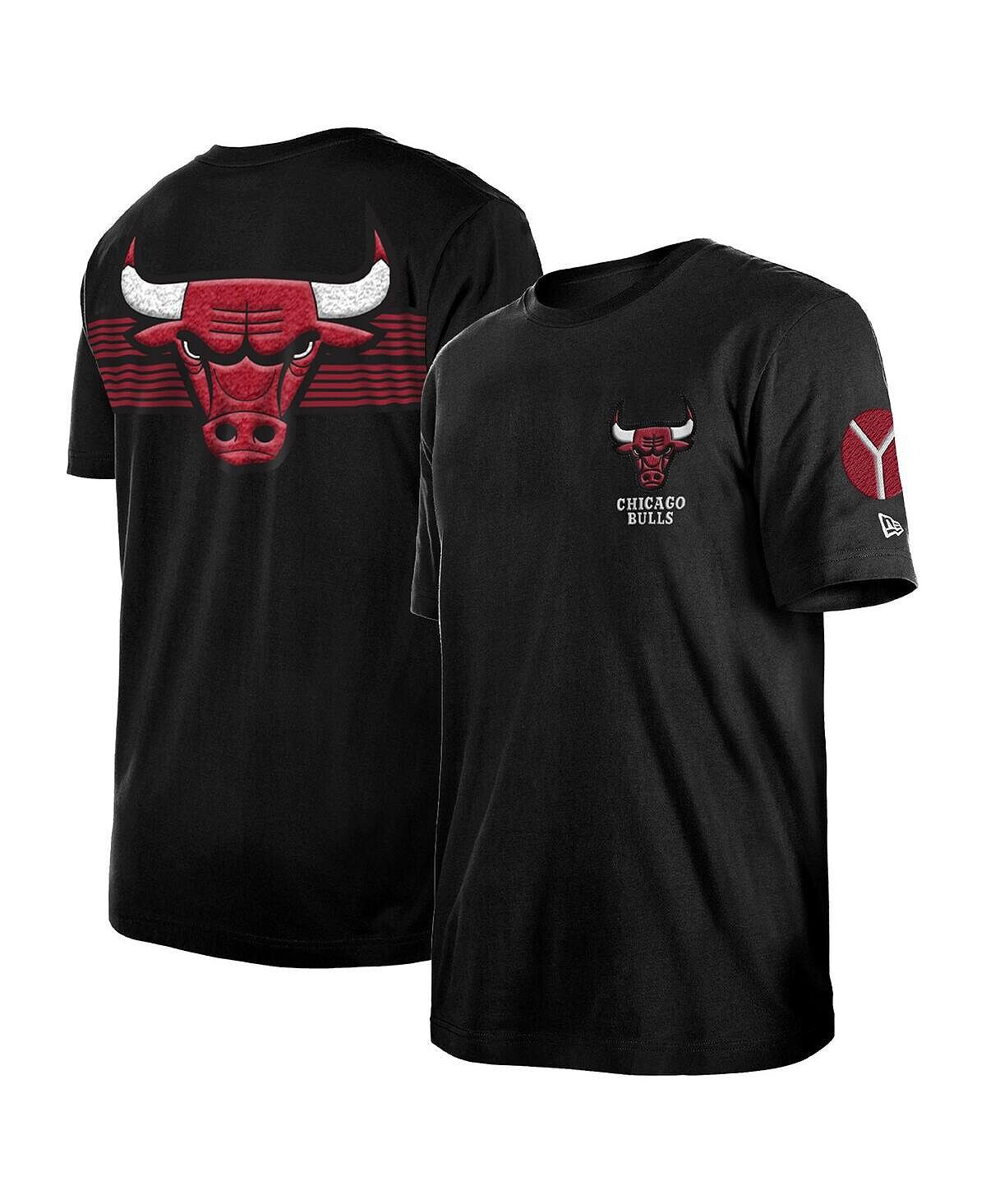 

Мужская черная футболка chicago bulls 2022/23 city edition elite pack New Era, черный
