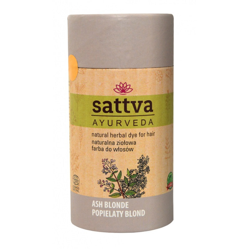 

Sattva Краска для волос Natural Herbal Dye for Hair натуральная травяная краска для волос Пепельный блонд 150г