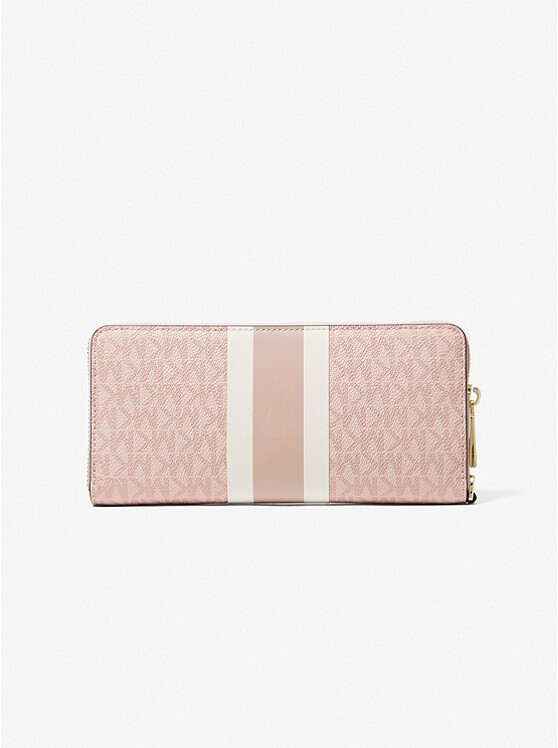 

Кошелек Michael Michael Kors Logo Stripe Continental, розовый