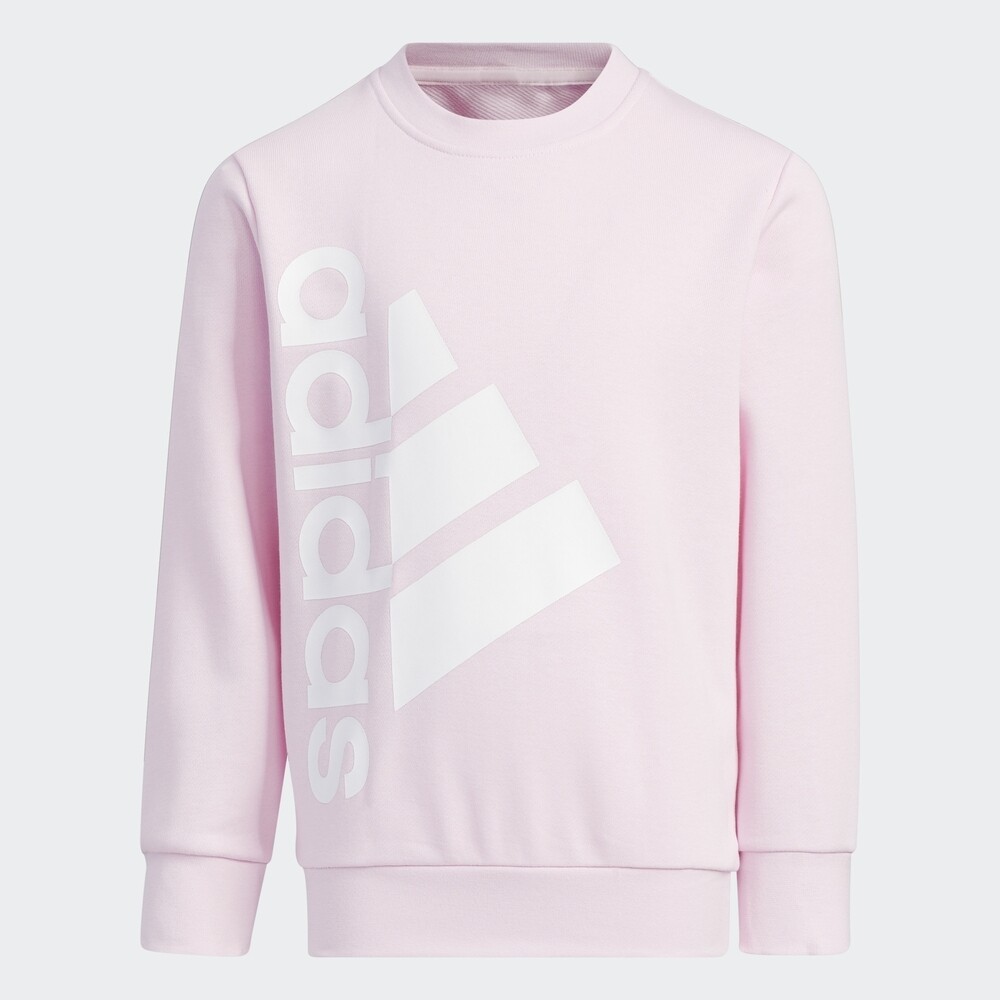 

Свитшот Adidas LOGO, светло-розовый/белый