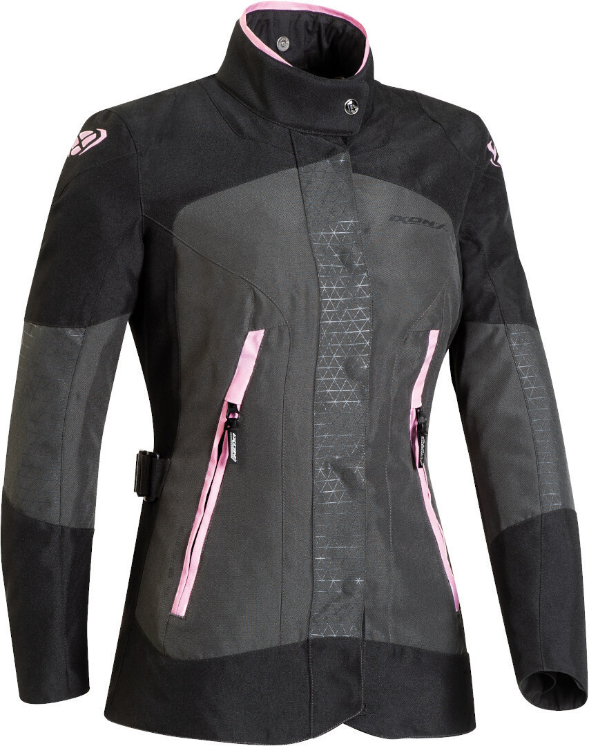 цена Куртка женская IXON Bloom мотоциклетная, серый/розовый