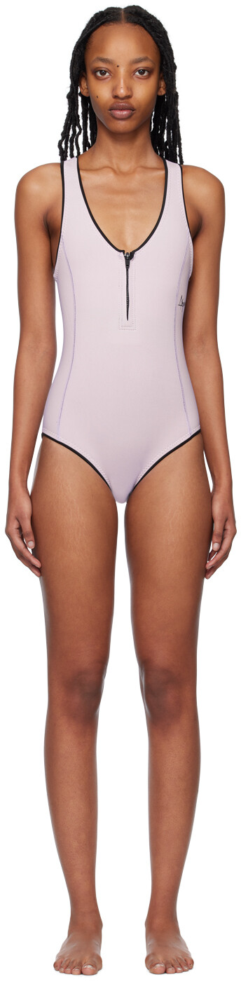 

Эксклюзивный фиолетовый гидрокостюм SSENSE Elle One-Piece ABYSSE