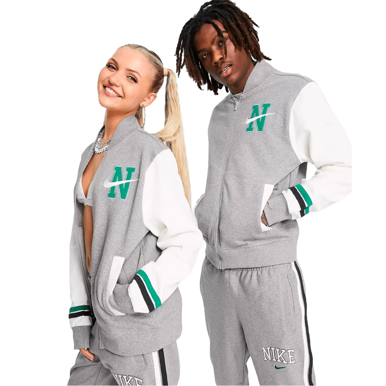 

Курка Nike Unisex Retro Collegiate Varsity Heather, серый