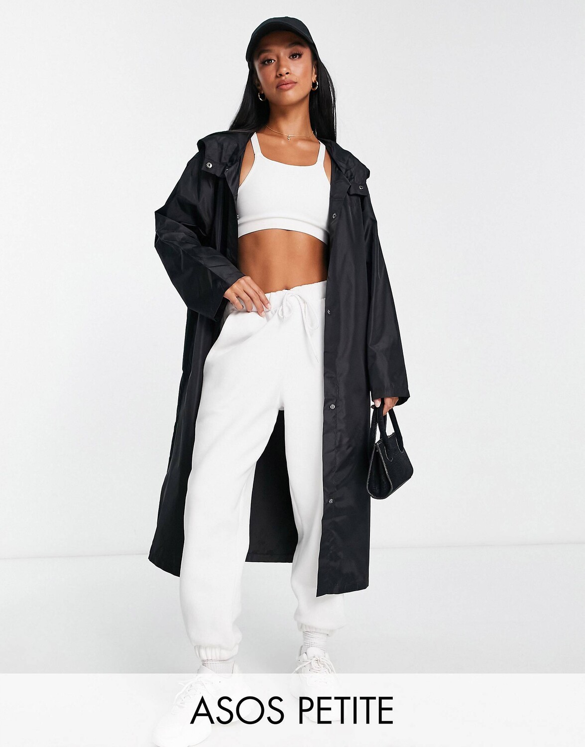 

Черная непромокаемая парка ASOS DESIGN Petite, Черный