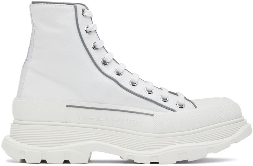 

Белые высокие кеды Tread Slick Alexander McQueen