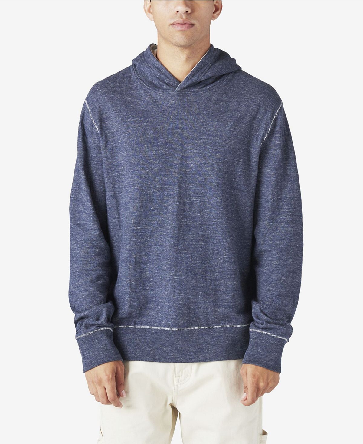 

Мужская классическая толстовка с капюшоном duofold Lucky Brand, синий