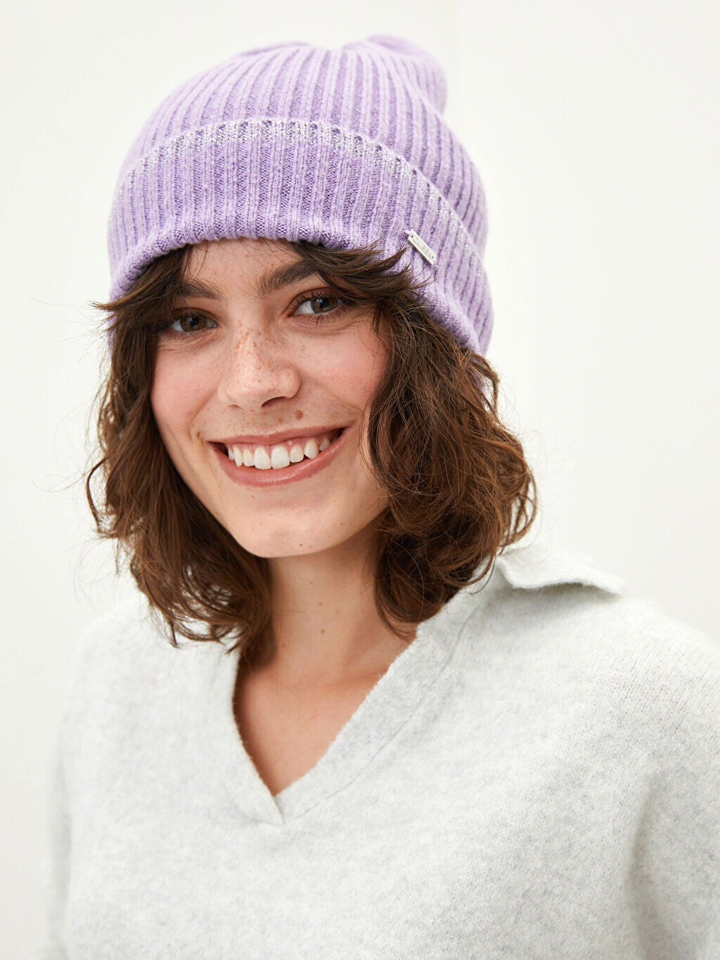 

Tag Detailed Women's Knitwear Beanie LCW Accessories