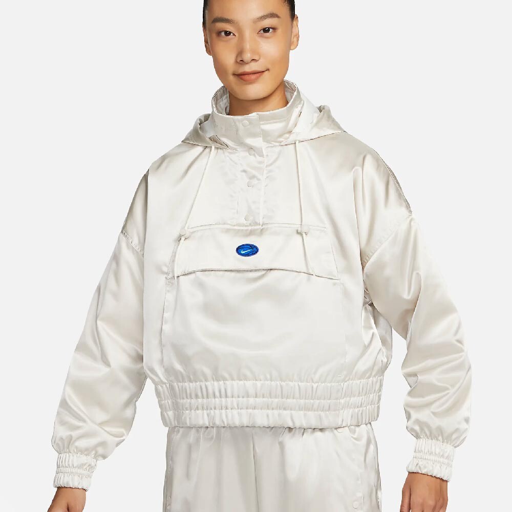 

Худи 96 Nike Sportswear Women's Woven, молочный, Серый
