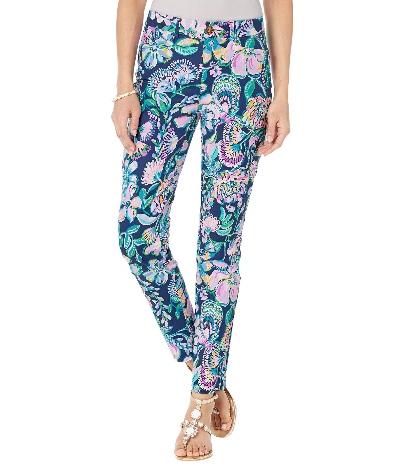

Брюки с высокой посадкой Lilly Pulitzer, Kelly Stretch Pants