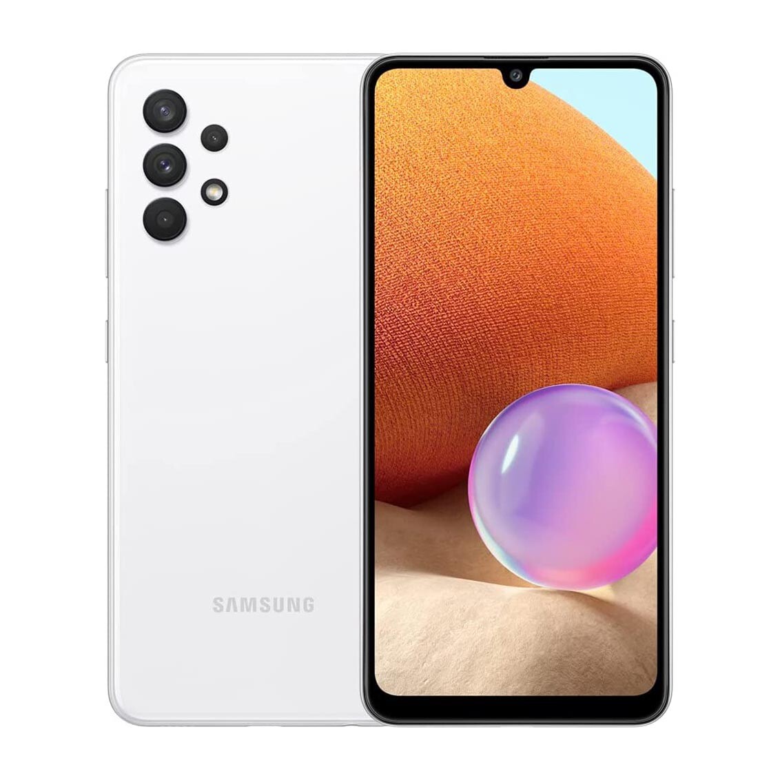 

Смартфон Samsung Galaxy A32 4G, 4Гб/128Гб, (2 Nano-Sim), белый