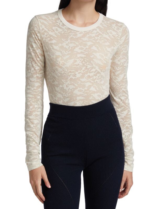 

Футболка valencia с длинным рукавом rag & bone Pale beige