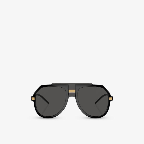 

Солнцезащитные очки в инъекционной оправе dg6195 Dolce & Gabbana, черный