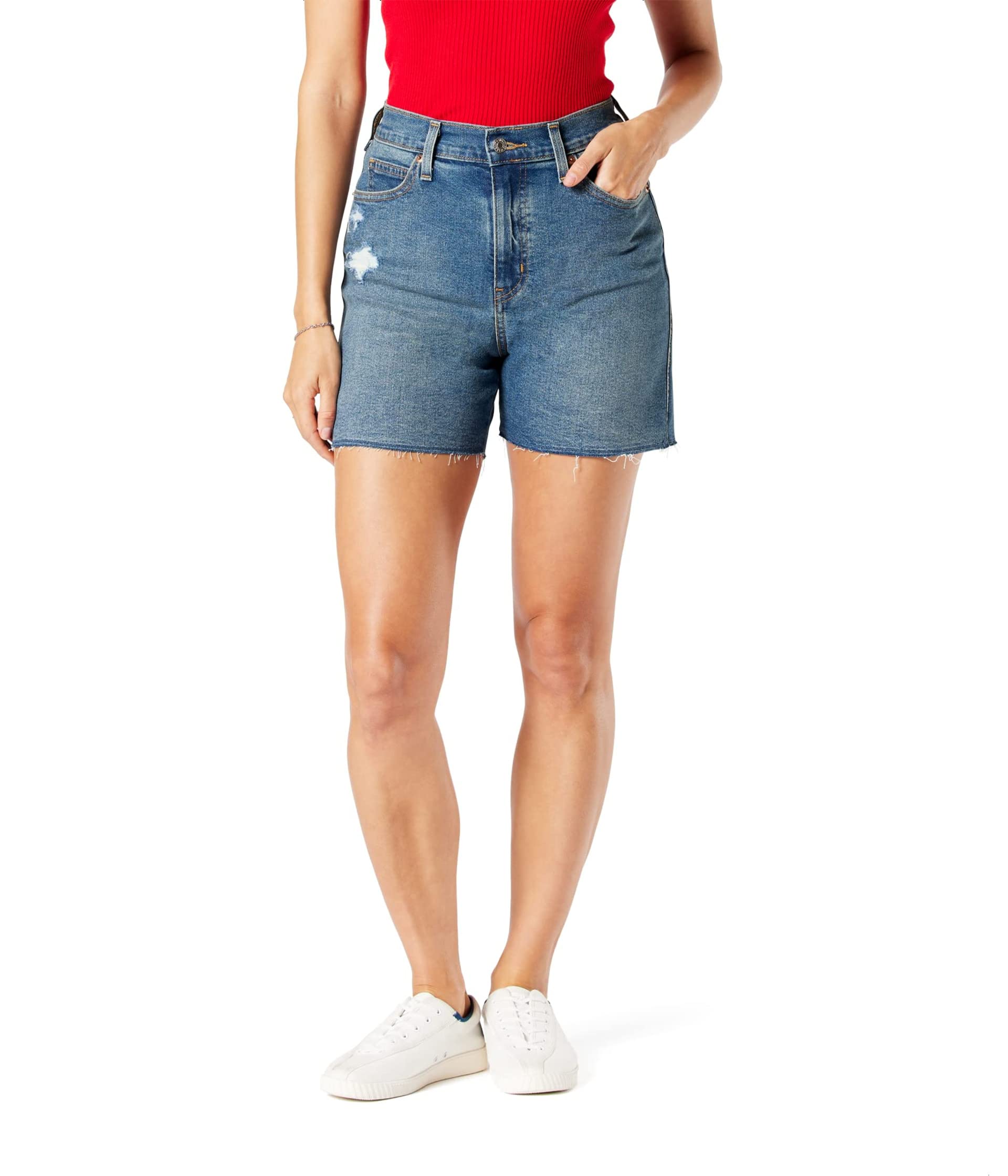 Шорты Signature by Levi Strauss & Co. Gold Label, Heritage High-Rise 5 Shorts