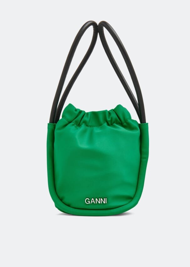 

Сумка GANNI Knot mini purse, зеленый