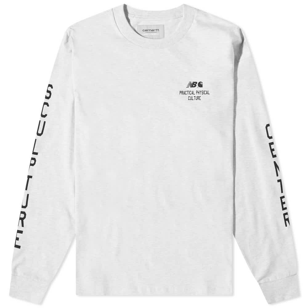 

Футболка Carhartt x New Balance Long Sleeve Sculpture Centre Tee, Серый