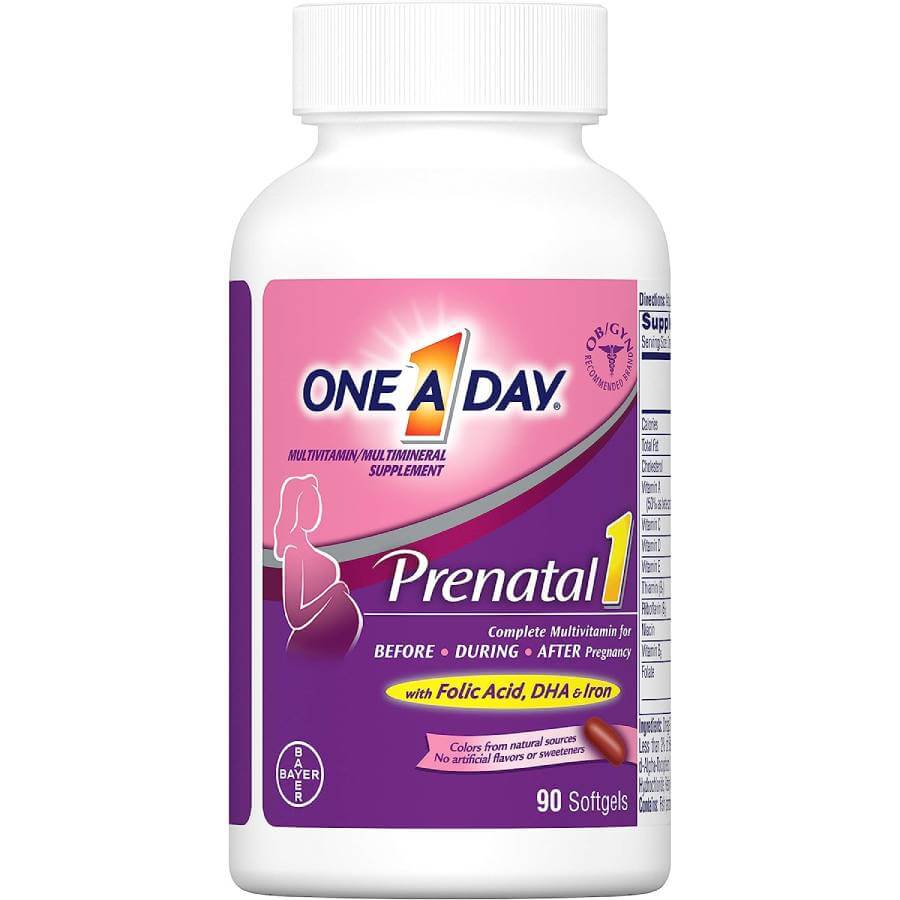 Комплекс для женщин One-A-Day Women's Prenatal 1, 90 капсул new chapter perfect prenatal мультивитаминный комплекс 96 вегетарианских таблеток