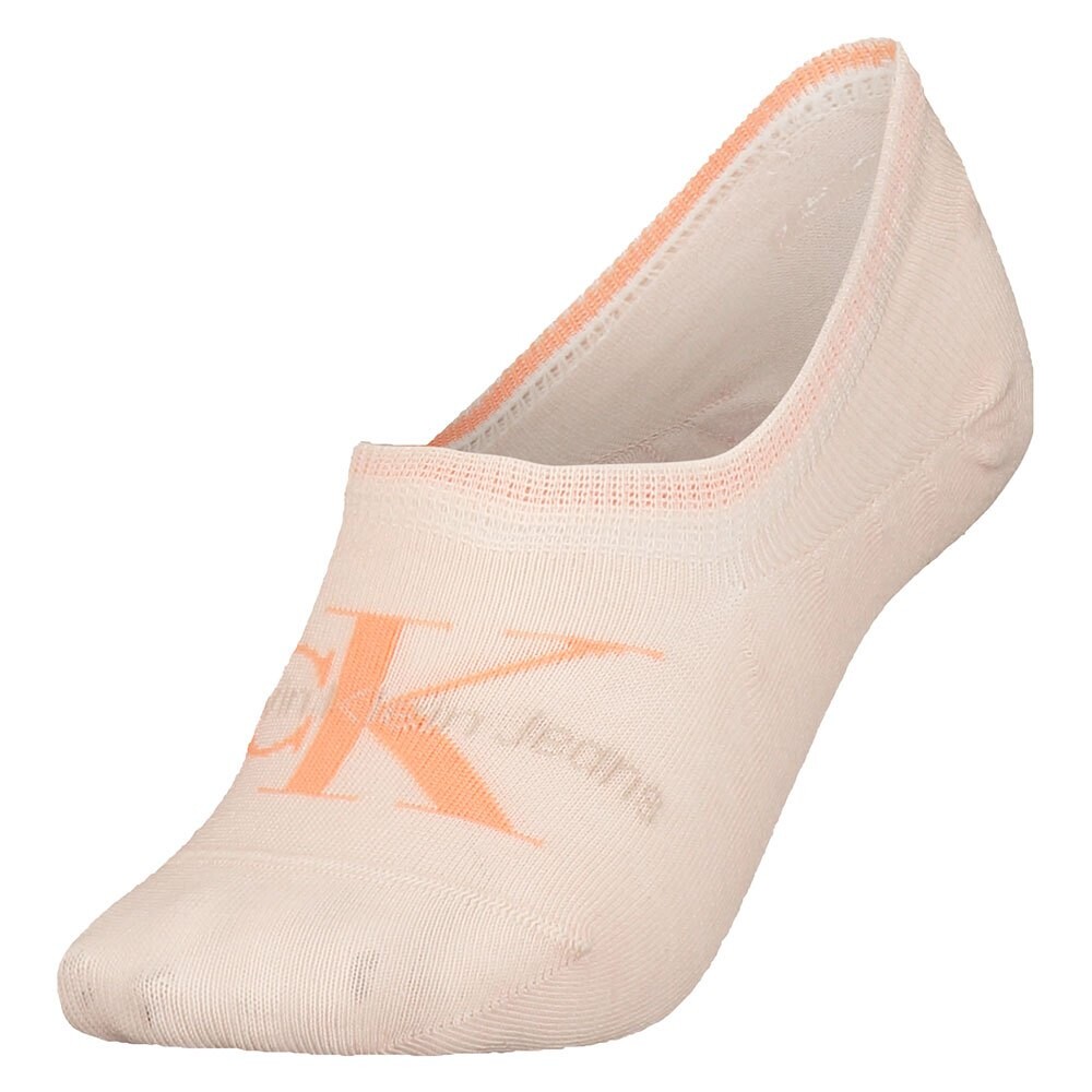 

Носки Calvin Klein Footie Logo No Show, бежевый