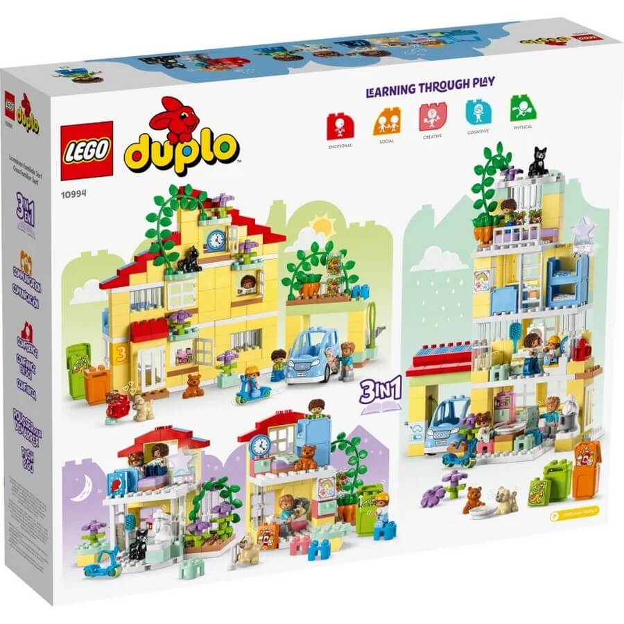 Конструктор LEGO Duplo 3-in-1 Семейный дом 10994, 218 деталей – заказать  из-за рубежа в «CDEK.Shopping»