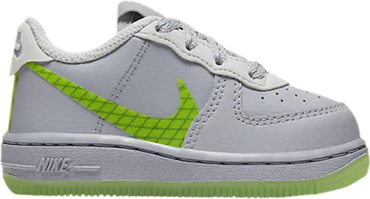 

Кроссовки Nike Force 1 LV8 3 TD 'Wolf Grey Ghost Green', серый