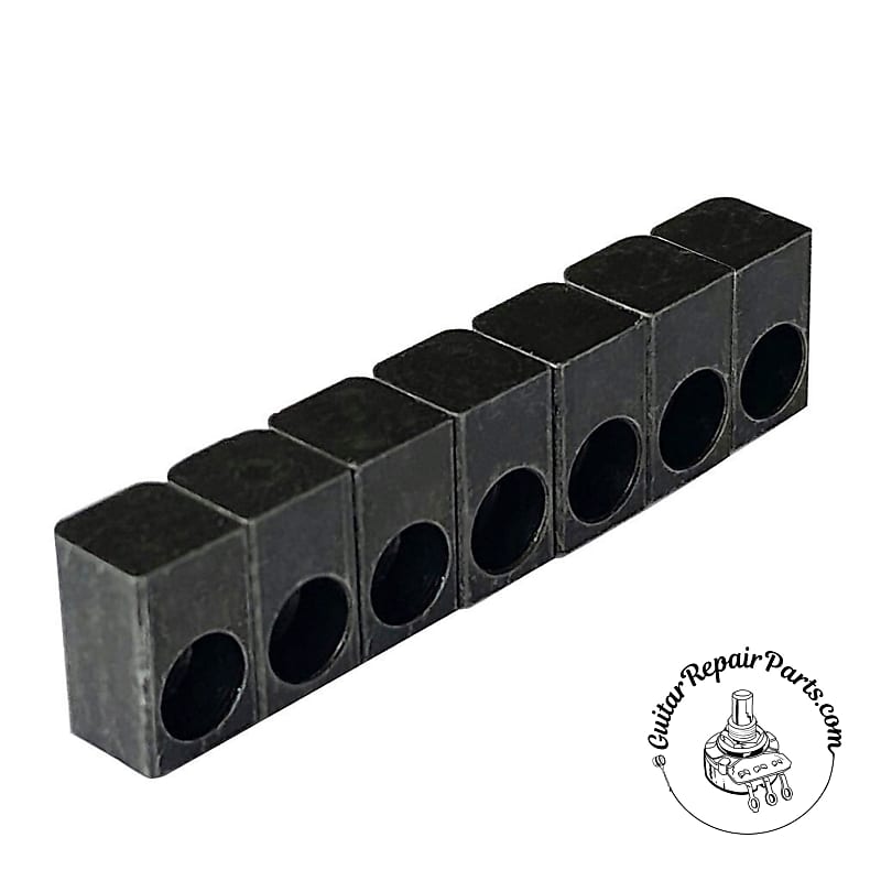 цена Floyd Rose Original String Lock Insert Blocks FROSLIBP21P (6 шт.) - черный FROSLIB21P Original String Lock Insert Block (New)
