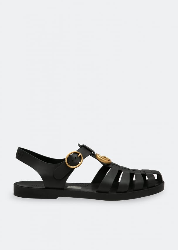 

Сандалии GUCCI Rubber sandals, черный