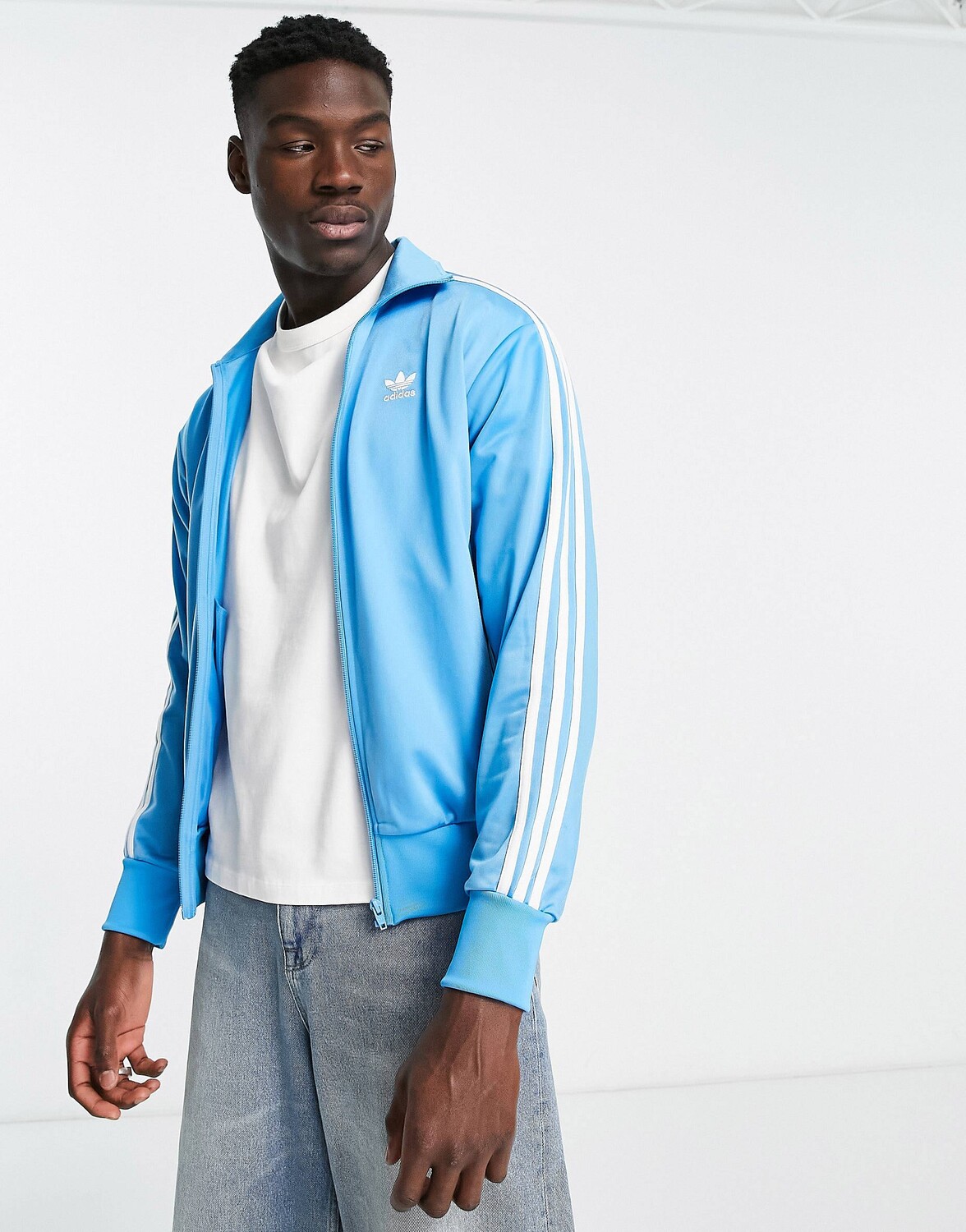 Синяя спортивная куртка на молнии adidas Originals Adicolor Classics ...