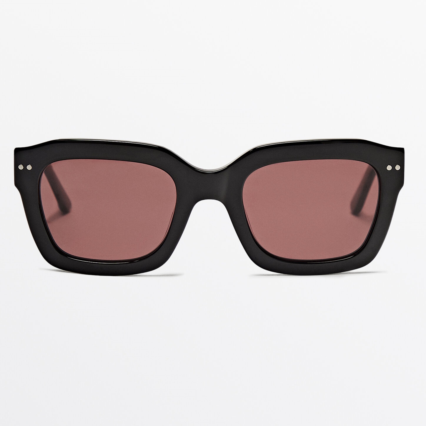 солнцезащитные очки massimo dutti oval изумрудный Солнцезащитные очки Massimo Dutti Resin, черный