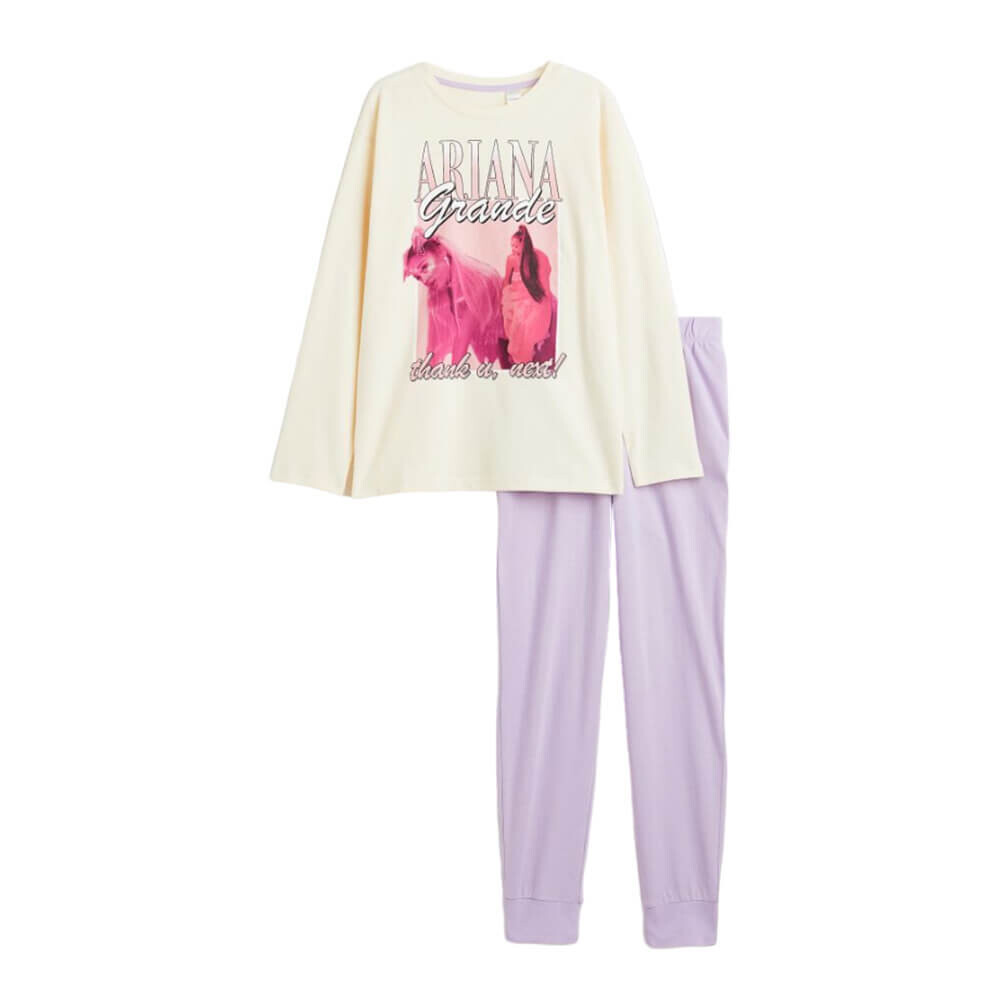 

Печатные пижамы H&M Ariana Grande, светло-бежевый
