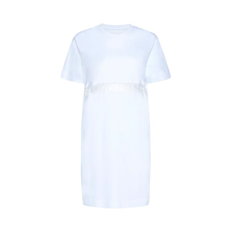 

Футболка Givenchy Lace Incrustation T-Shirt Dress 'White', белый