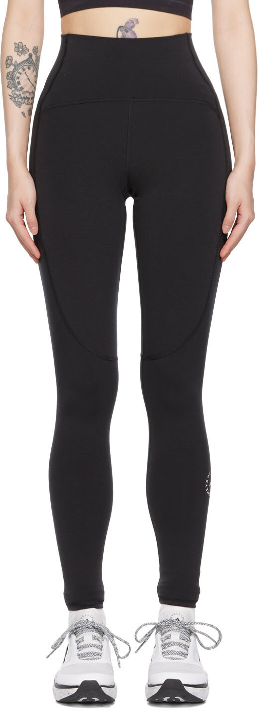 

Черные модальные спортивные леггинсы adidas by Stella McCartney, Черный