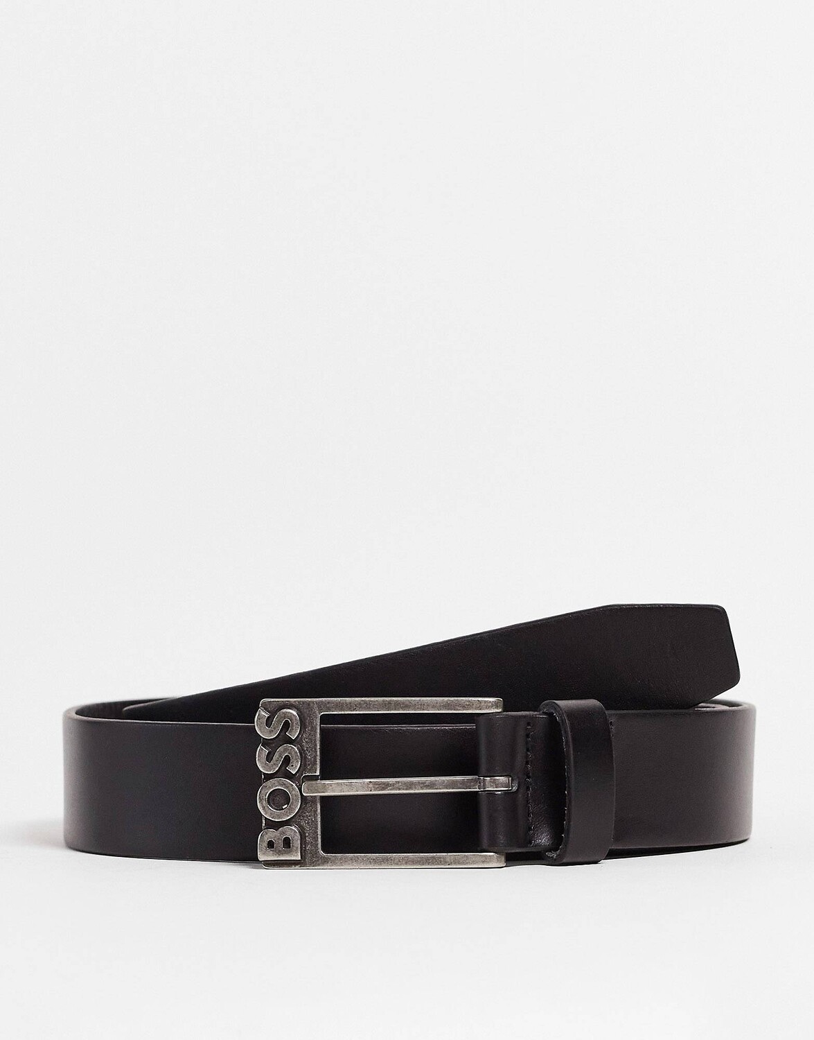 

Черный кожаный ремень BOSS Black Simo