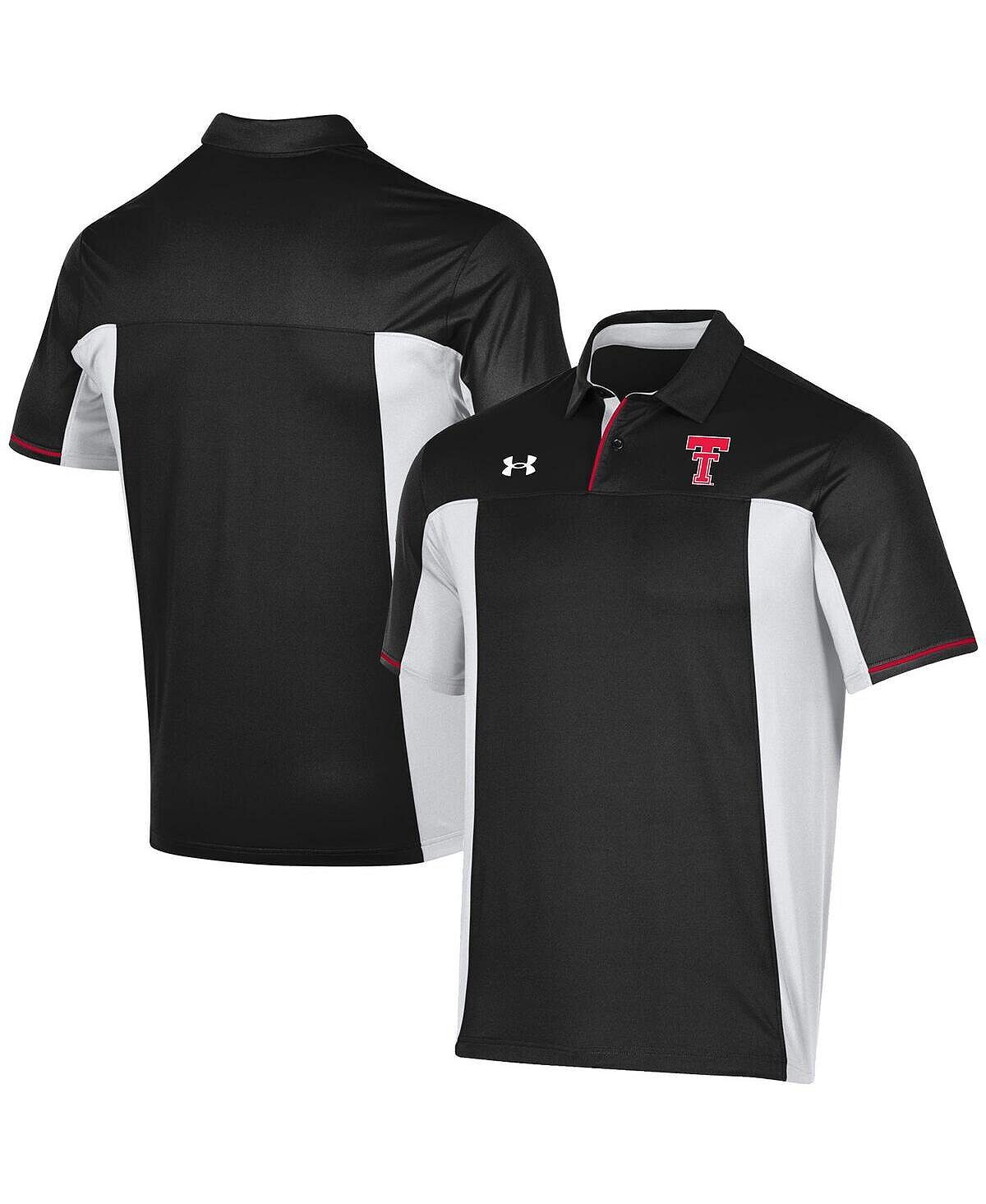 

Мужская черная рубашка-поло texas tech red raiders throwback special game Under Armour, черный
