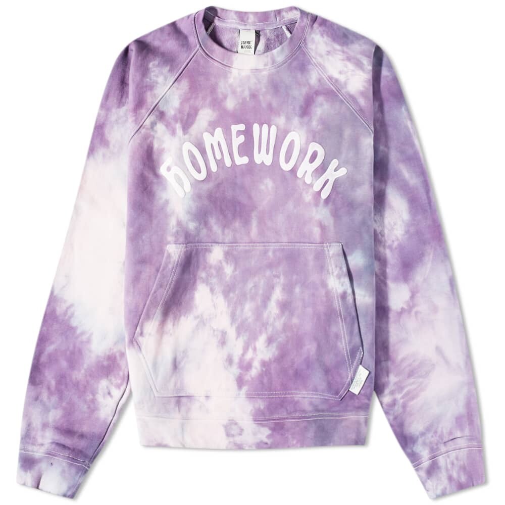 

Толстовка Homework Under Construction Tie Dye Crew Sweat, Серый