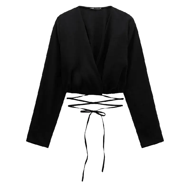 

Рубашка Zara Loose Fitting, черный
