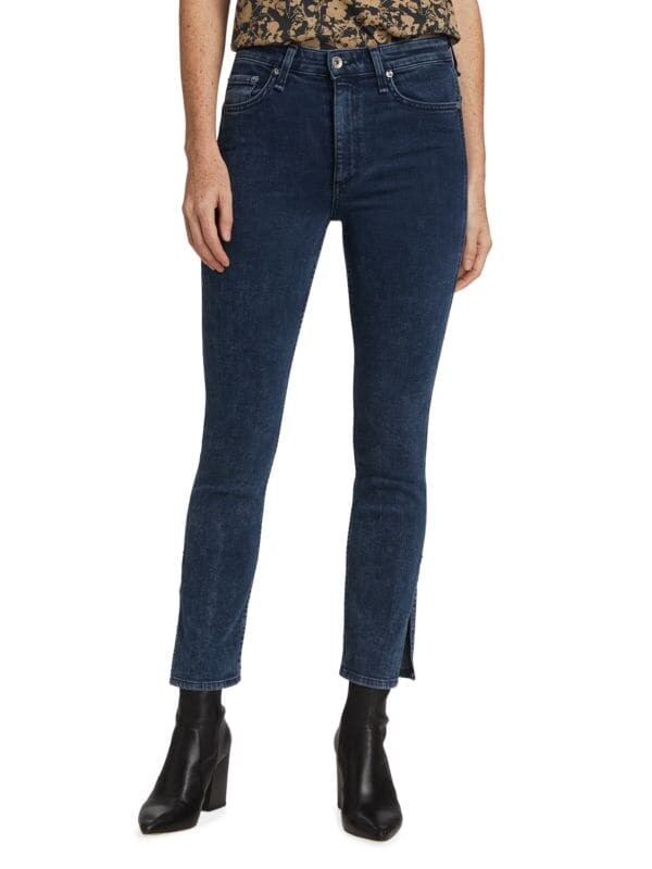 

Джинсы скинни nina с высокой посадкой rag & bone Blue