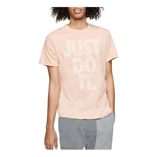 

Футболка (WMNS) Nike Sportswear Just Do It Graphic T-Shirt 'Pink', розовый