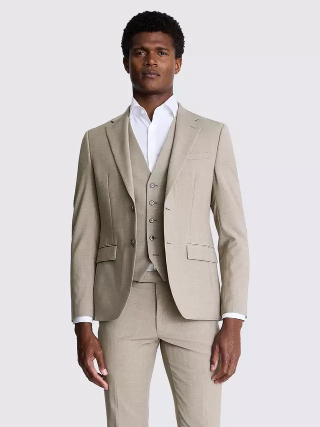 

Куртка Moss x DKNY Slim Fit Wool Blend, цвет taupe