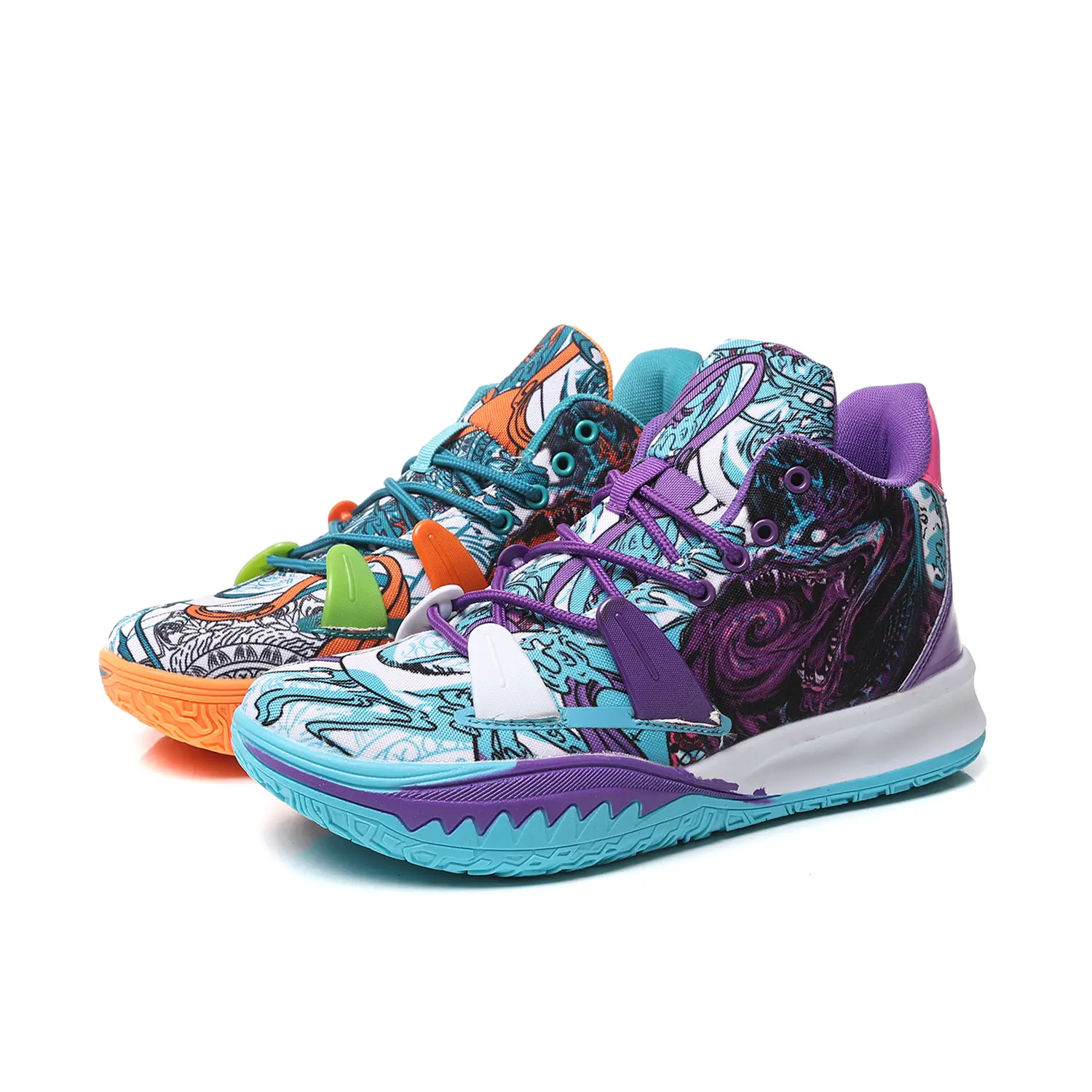 

Баскетбольные кроссовки Basketball Shoes Unisex Mid-Top Burcome, цвет Purple Path Blue