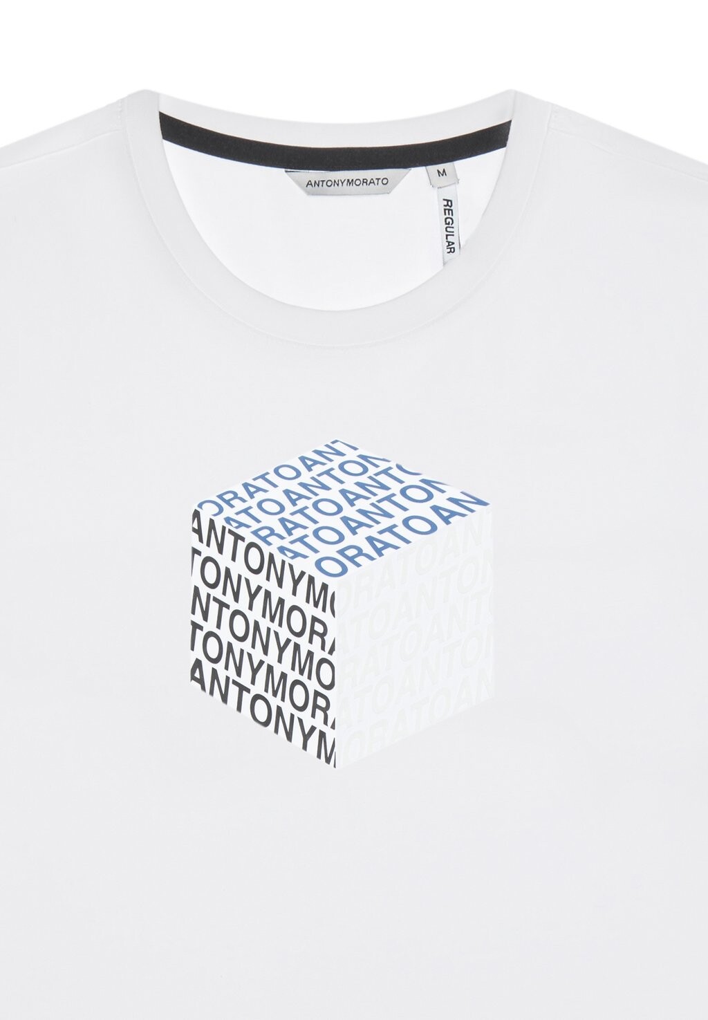 

Футболка с принтом Regular Fit With Logo Antony Morato, белая