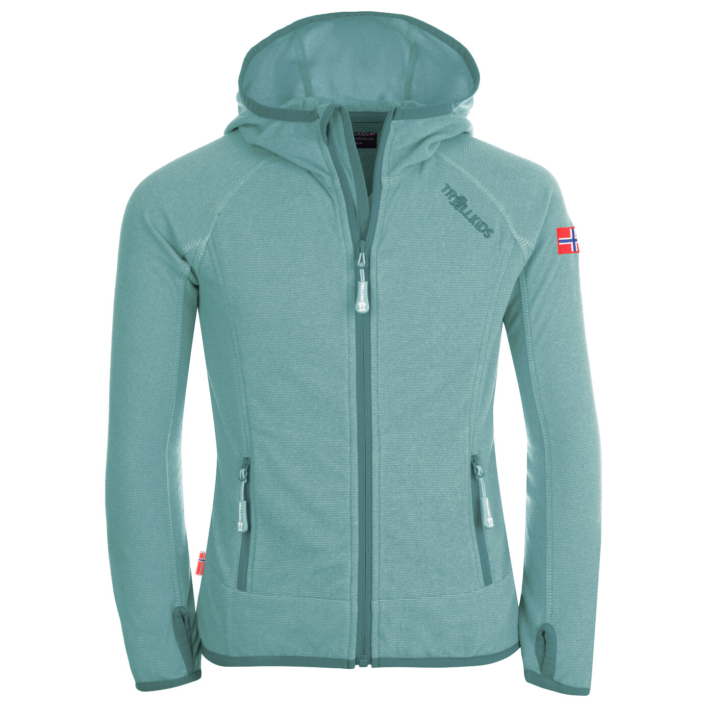

Флисовая жилетка Trollkids Girls Sandefjord, цвет Glacier Green/Teal